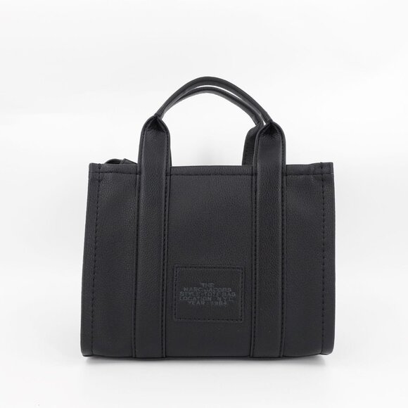 Marc Jacobs Women's The Small Leather Tote Bag Grainy Black OS - Picture 6 of 16